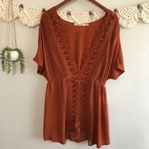 Liberty Love - L - boho lace tunic